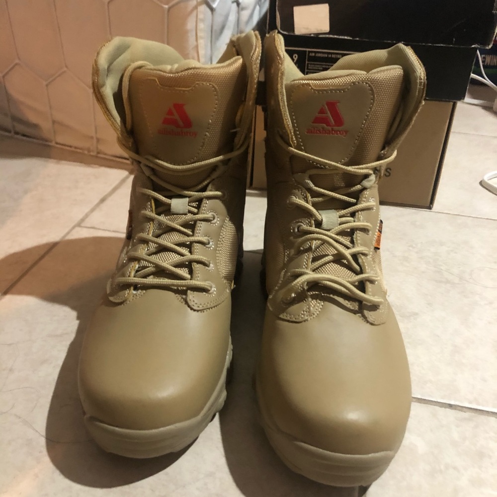 Tan Ailisha Broy army combat boots men’s size 11 - Picture 4 of 6